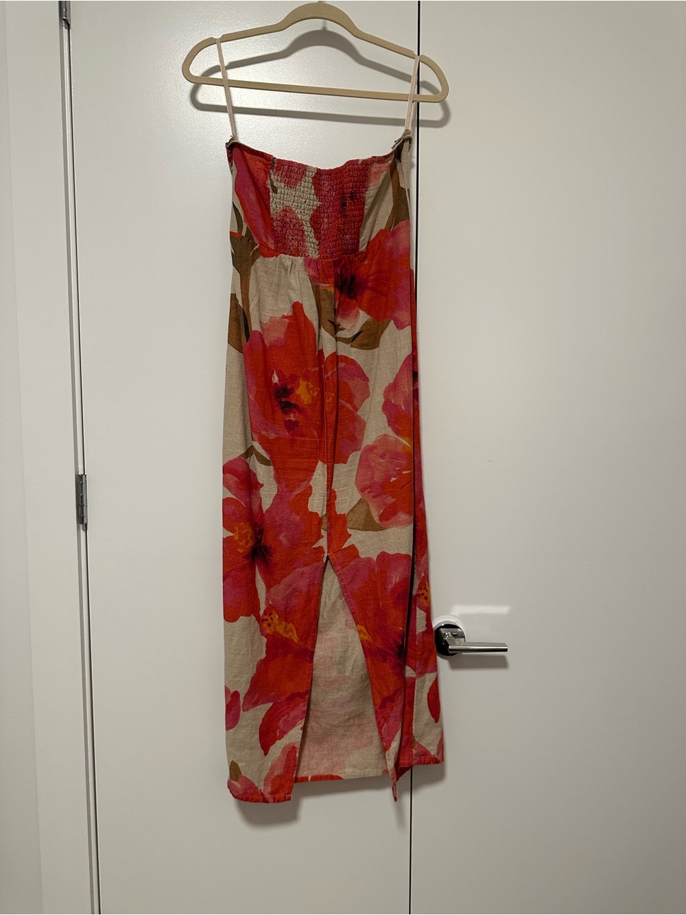Anthropologie Aliza Strapless Linen Maxi Dress - Picture 3 of 9